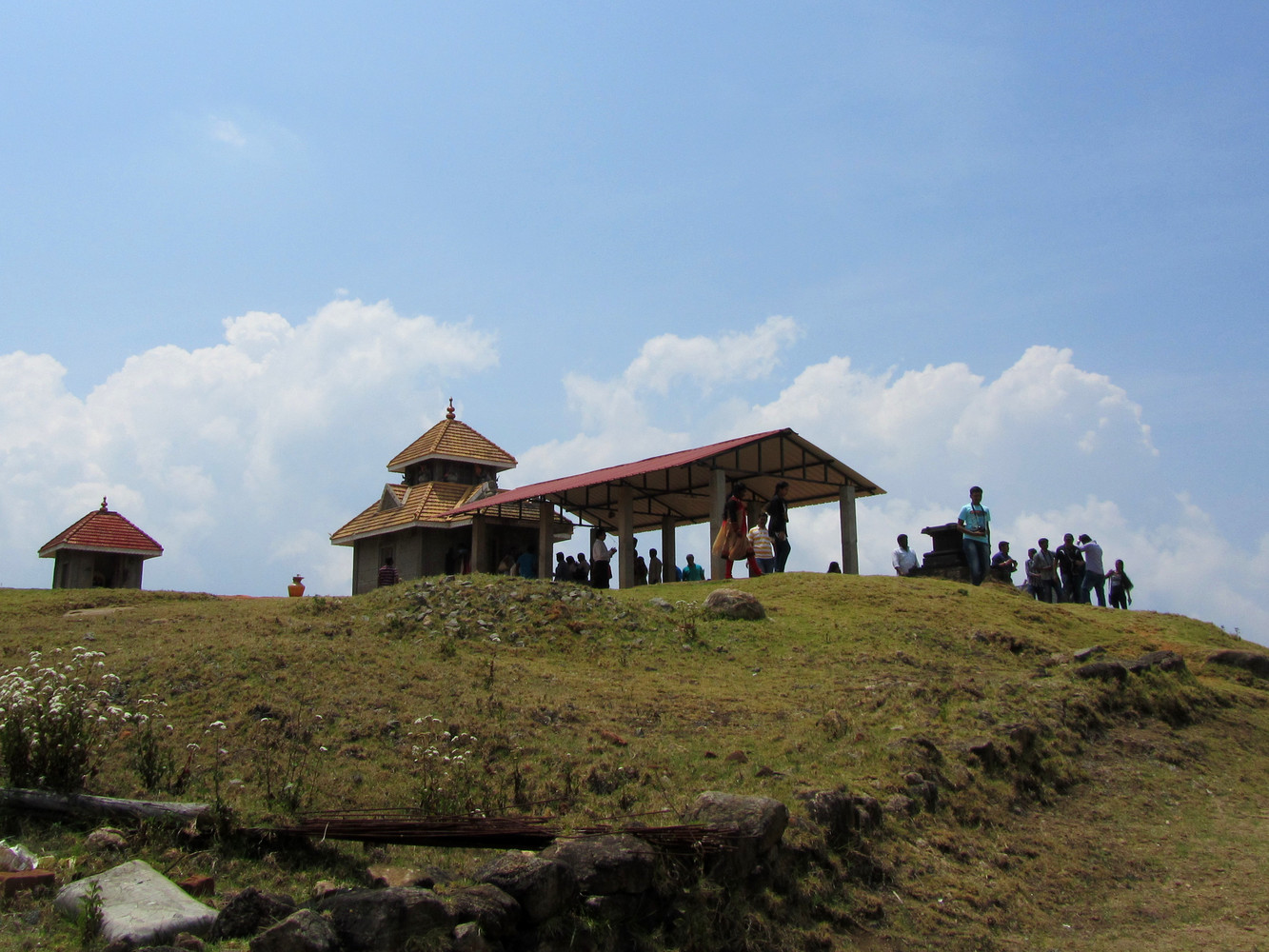 A temple atop a hill