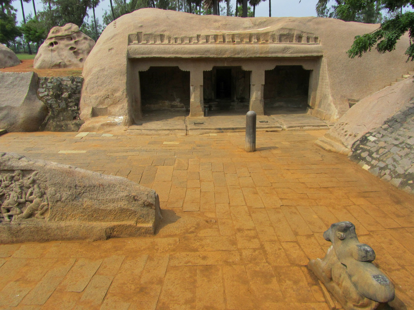 A rock-cut temple known as the Atiranachanda Cave